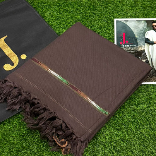 j. Gents wool Shawl - Brown