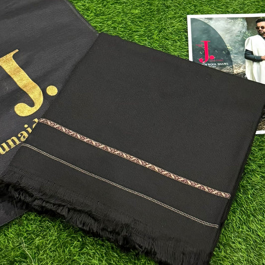 j. Gents wool shawl - black