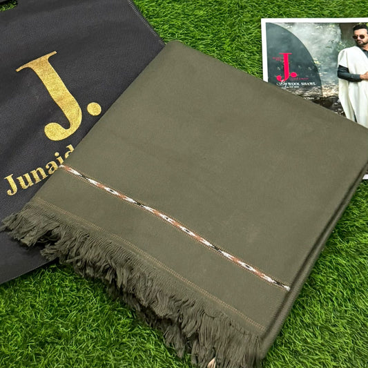 j. Gents wool shawl- Green